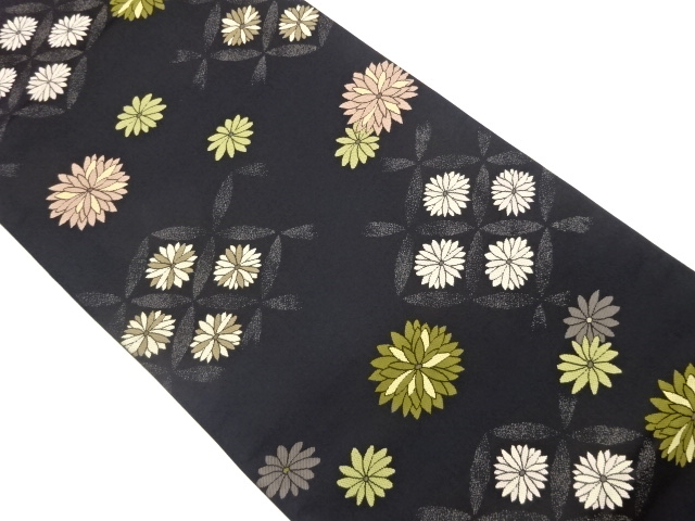 JAPANESE FUKURO OBI / WOVEN SHIPPO PATTERN